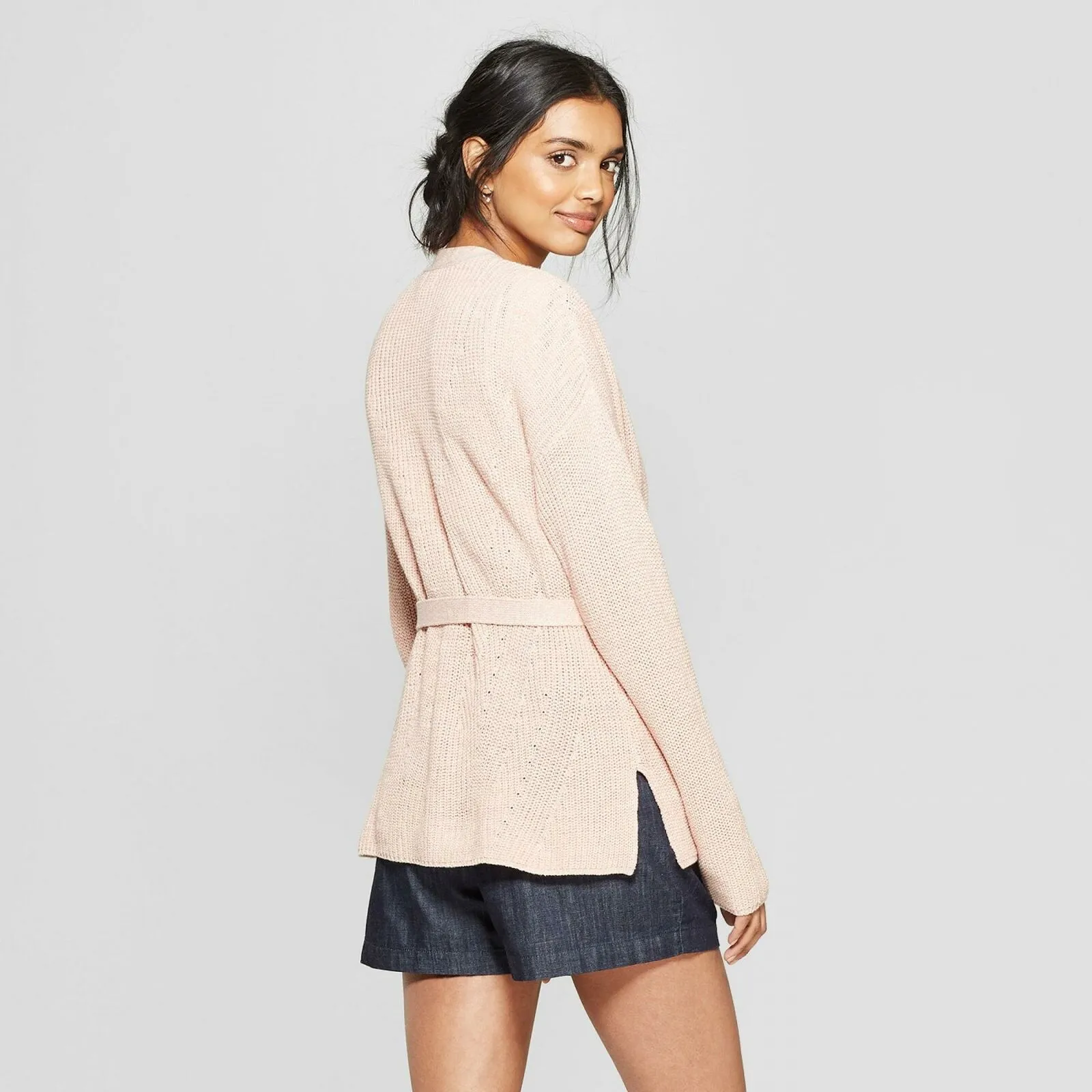 A New Day Women's Long Sleeve Belted Wrap Cardigan