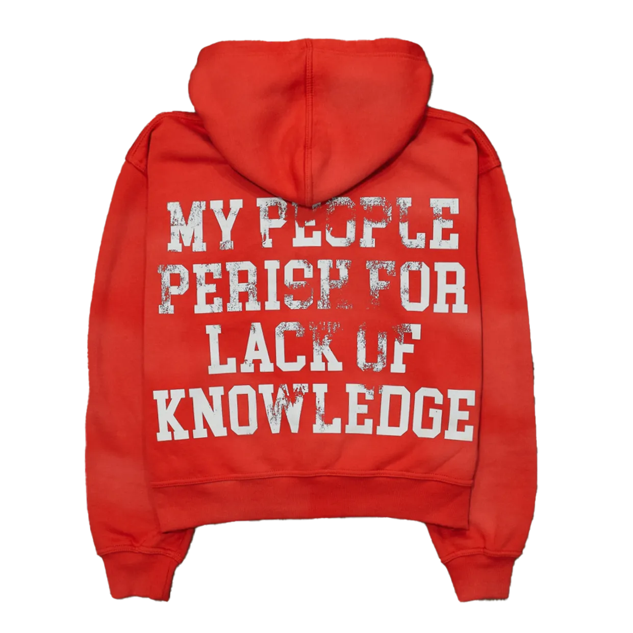 Academy Sun Faded Zip-Up Hoodie- Red