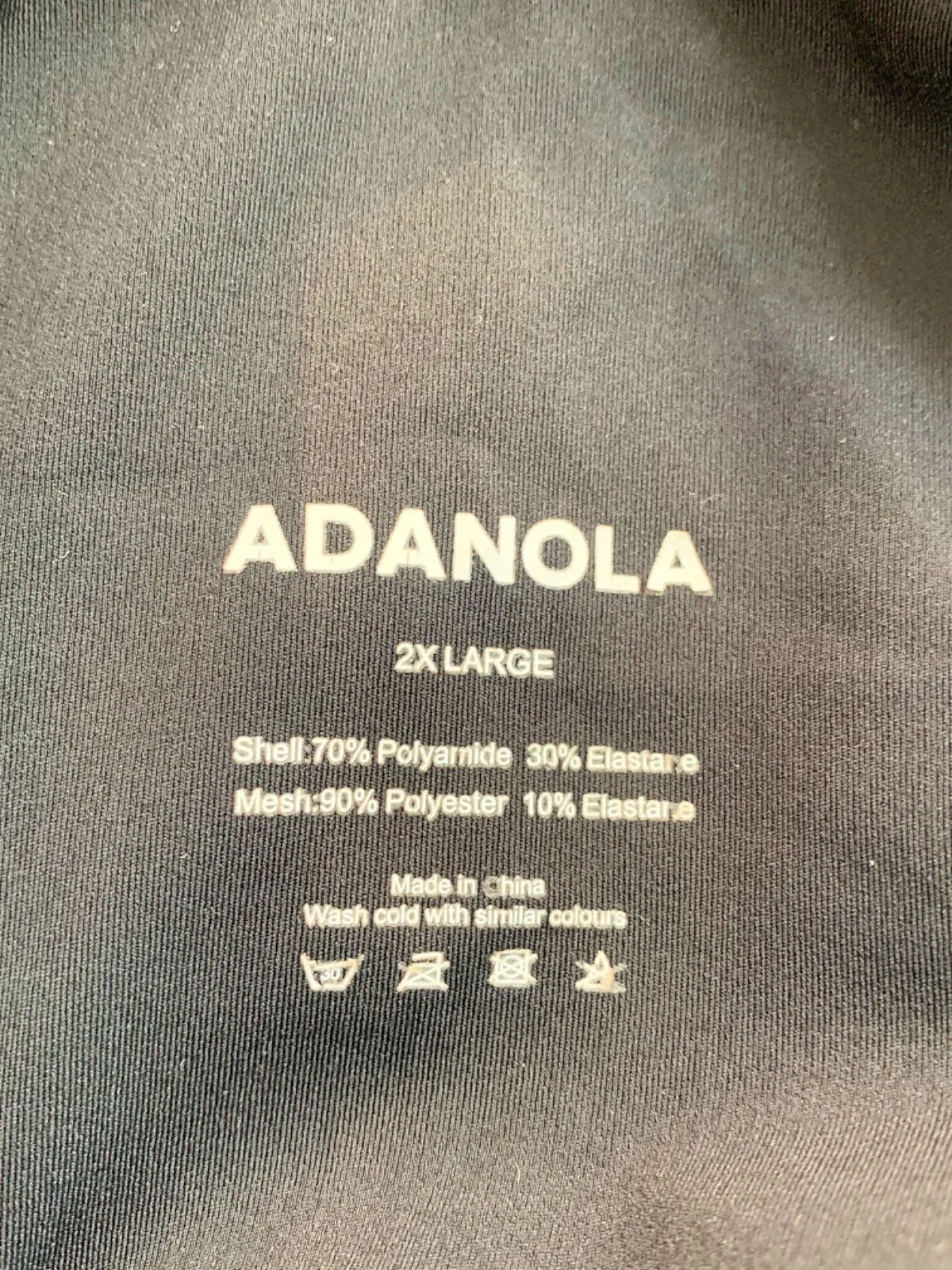 Adanola Black Crop Top UK 2XL