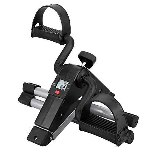 AGM Folding Pedal Mini Portable Arm Leg Under Desk Bike, Foot, Hand Cycle, Peddler Exercise Machine for Elderly Men Women