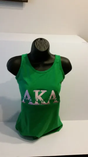 AKA (SCRIPT)Racer BackTank(GREEN)