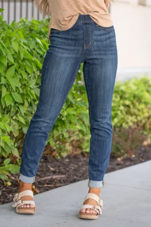 Alexandria High Rise Pull On Double Cuffed Slim Fit Regular & Plus Sizes