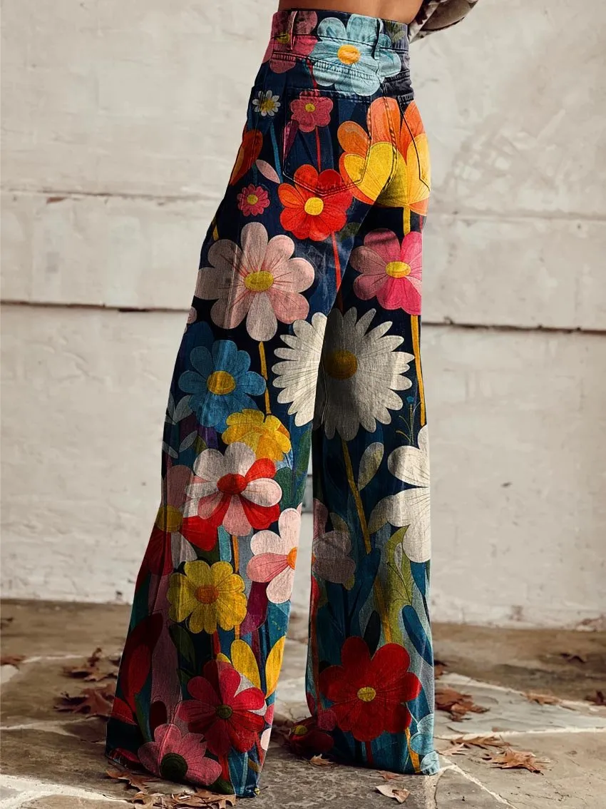 Amanda | Retro Flower Power Pants