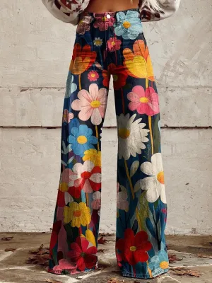 Amanda | Retro Flower Power Pants