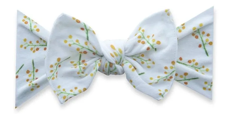 Baby Bling Apricot Bud Printed Knot Headband