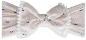 Baby Bling Bunny w/Pom Trimmed Knot Headband