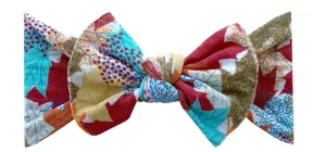 Baby Bling Speckled Leaf Printed Knot Headband