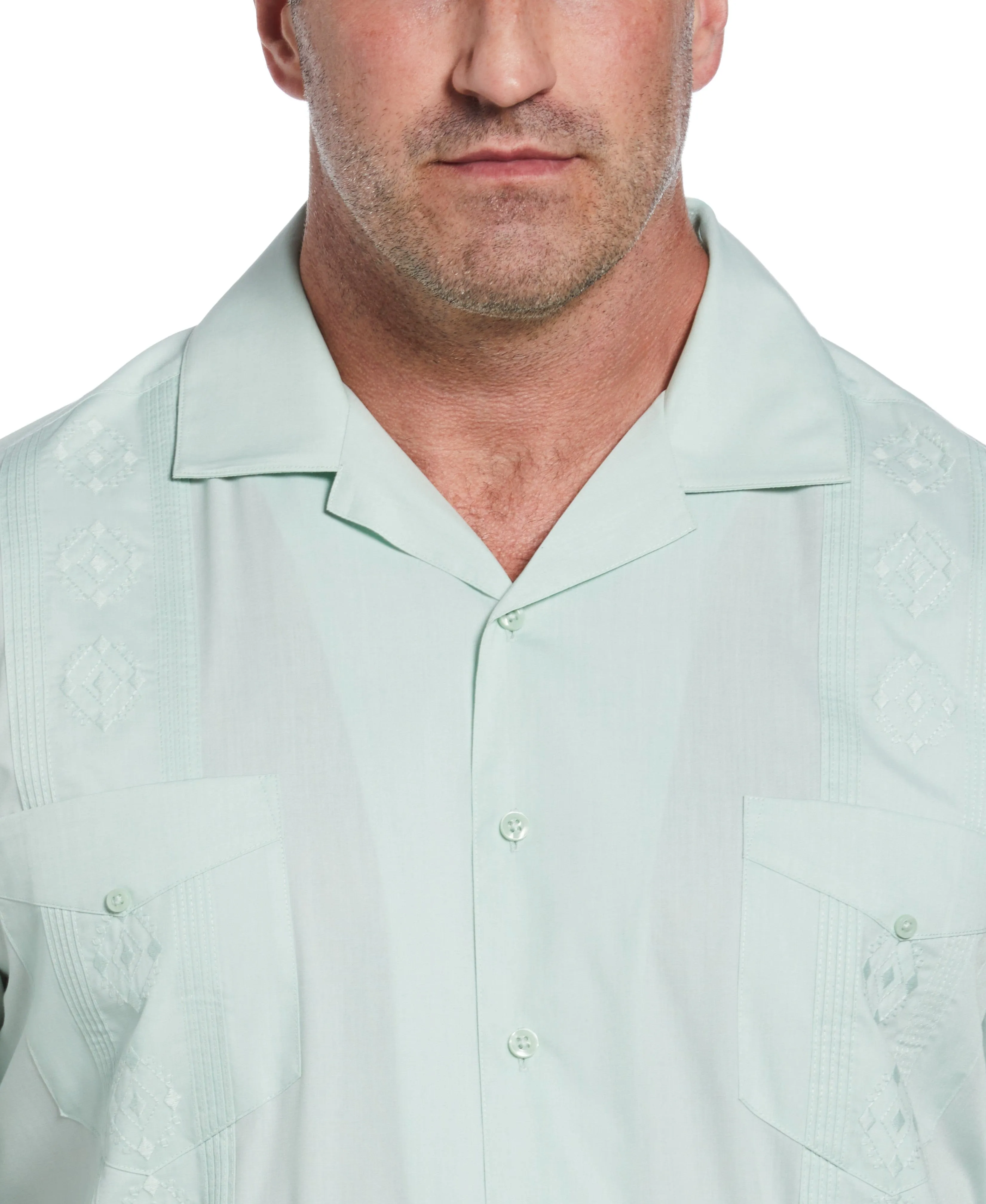 Big & Tall Authentic Embroidered Guayabera Shirt
