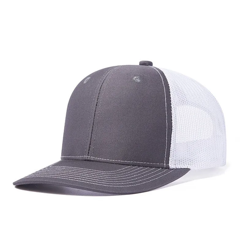 Black Mesh Breathable Sports Baseball Hat Trucker Cap