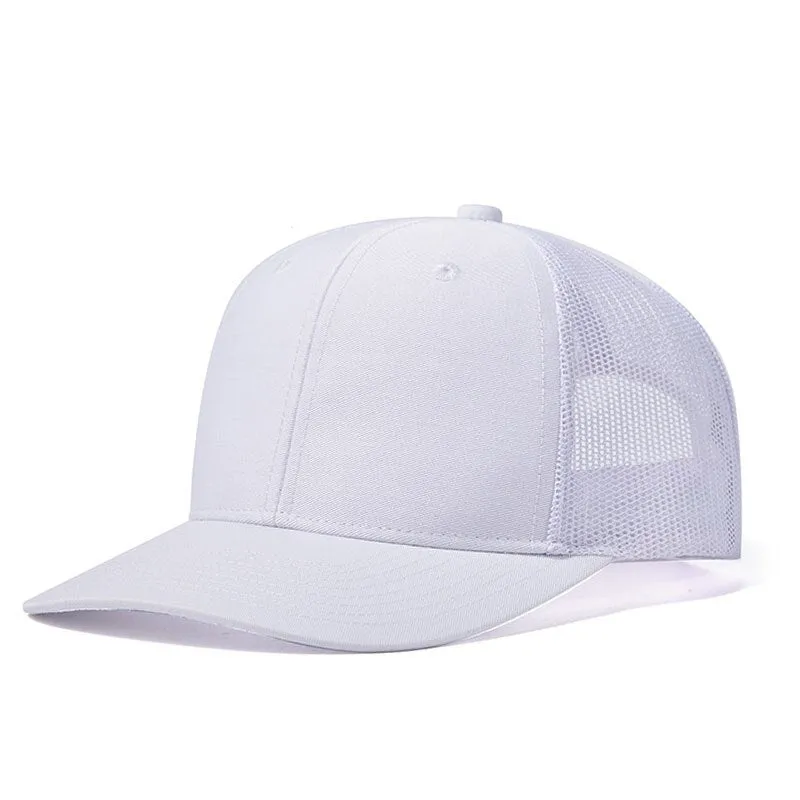 Black Mesh Breathable Sports Baseball Hat Trucker Cap