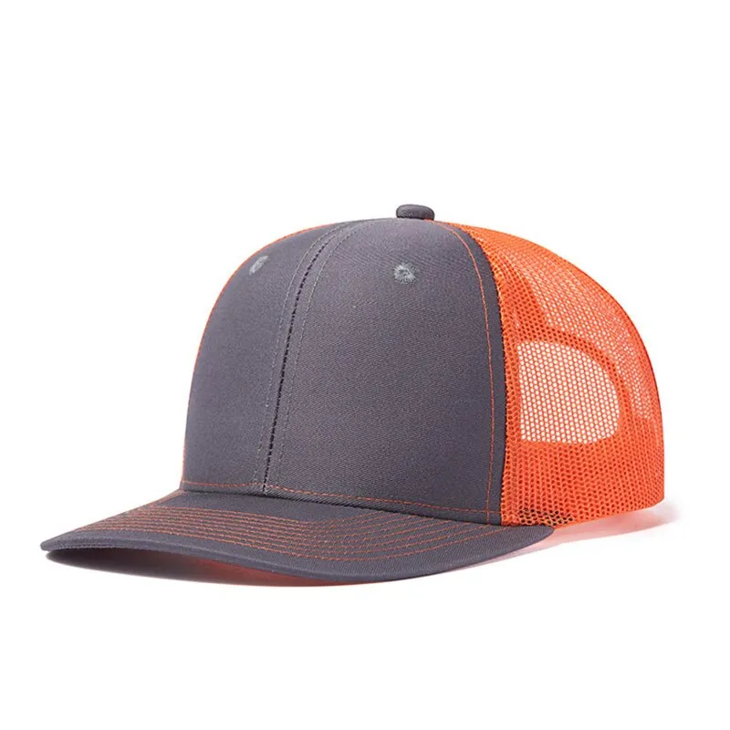 Black Mesh Breathable Sports Baseball Hat Trucker Cap
