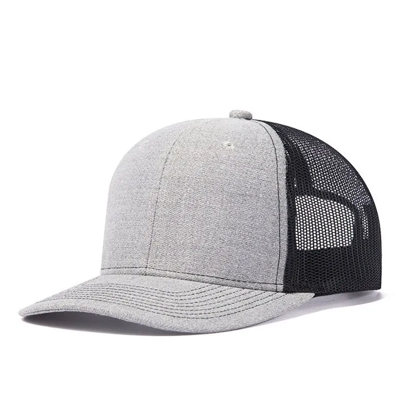 Black Mesh Breathable Sports Baseball Hat Trucker Cap