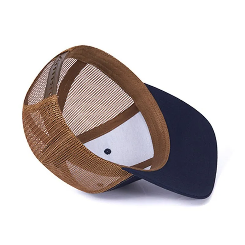 Black Mesh Breathable Sports Baseball Hat Trucker Cap