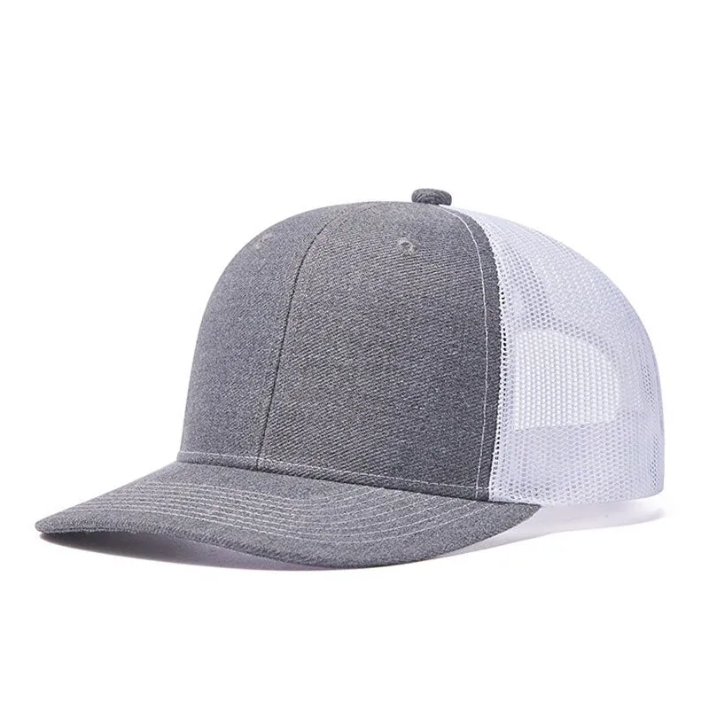 Black Mesh Breathable Sports Baseball Hat Trucker Cap