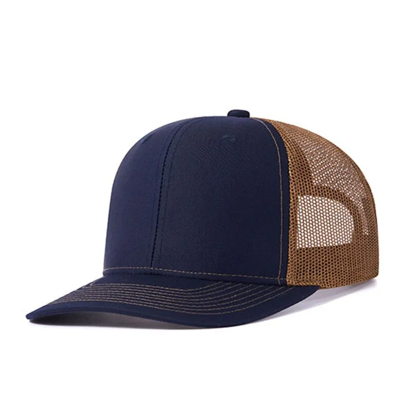 Black Mesh Breathable Sports Baseball Hat Trucker Cap