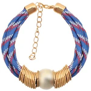 Blue Ringlet Cord Bracelet
