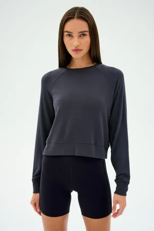Brooks Fleece Long Sleeve Sweatshirt - Graphite