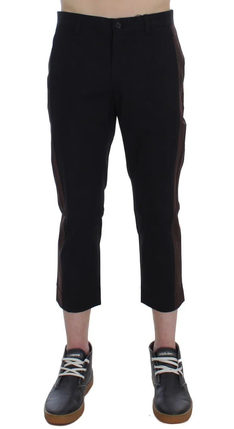 Brown Black 3/4 Length Pants