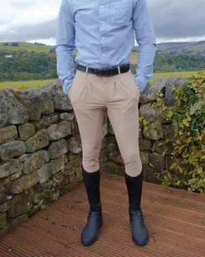 Cameo Equine Gents Competition Breech: Water-Repellent  Full Silicone Seat