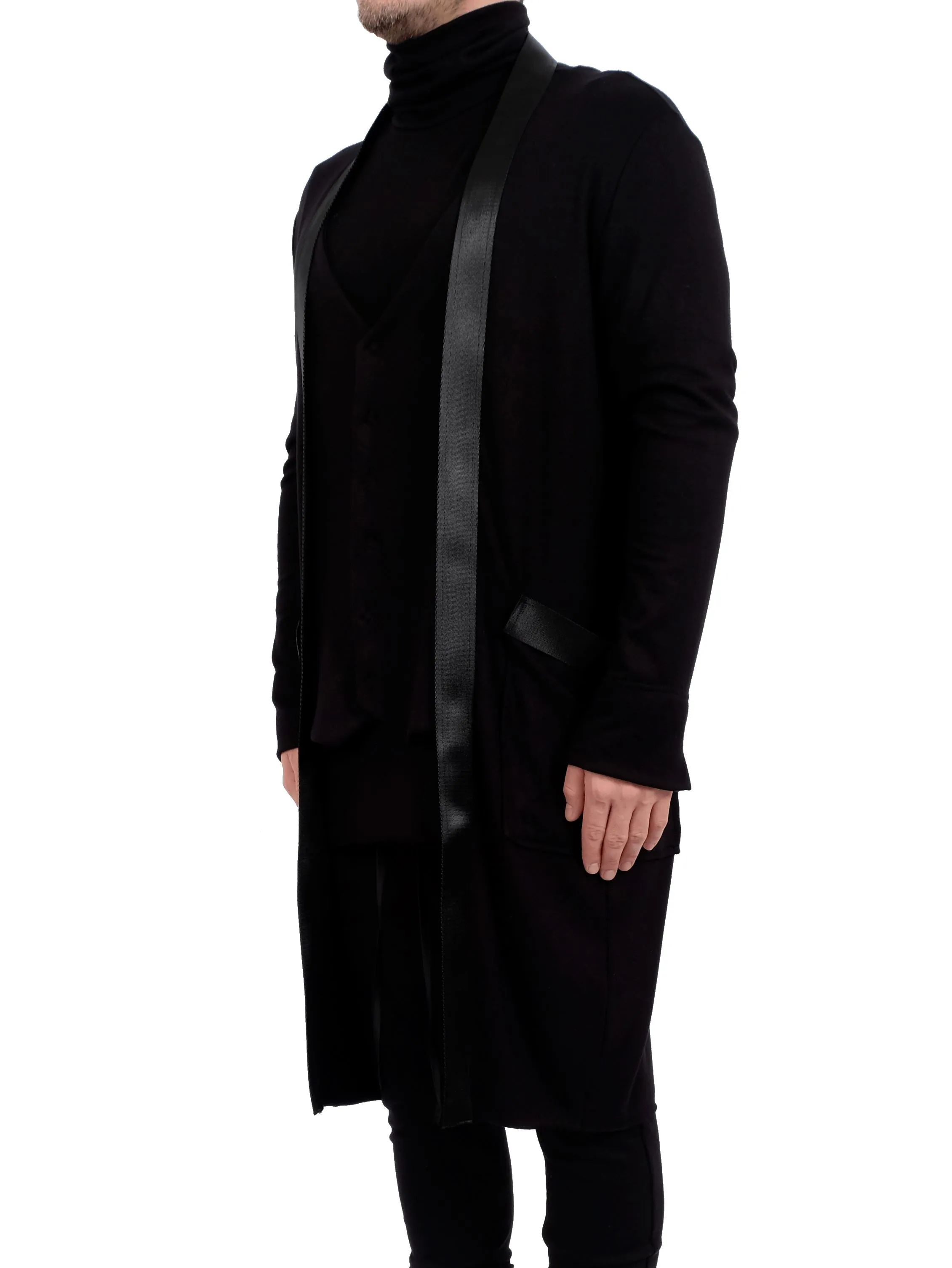 Cardigan with Attached Vest