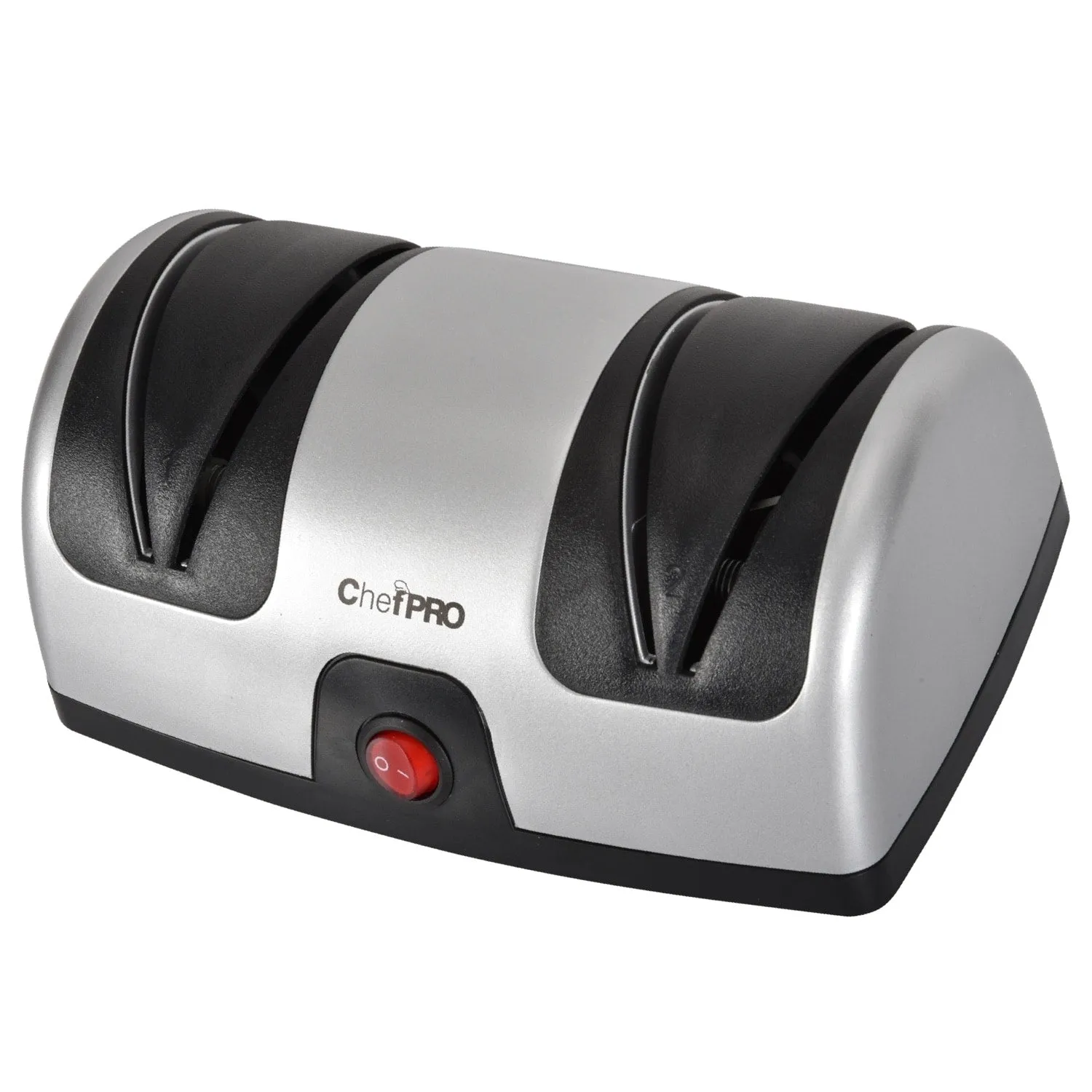 Chef Pro Electric Kitchen Knife Sharpener and Polishing System, Black-Silver