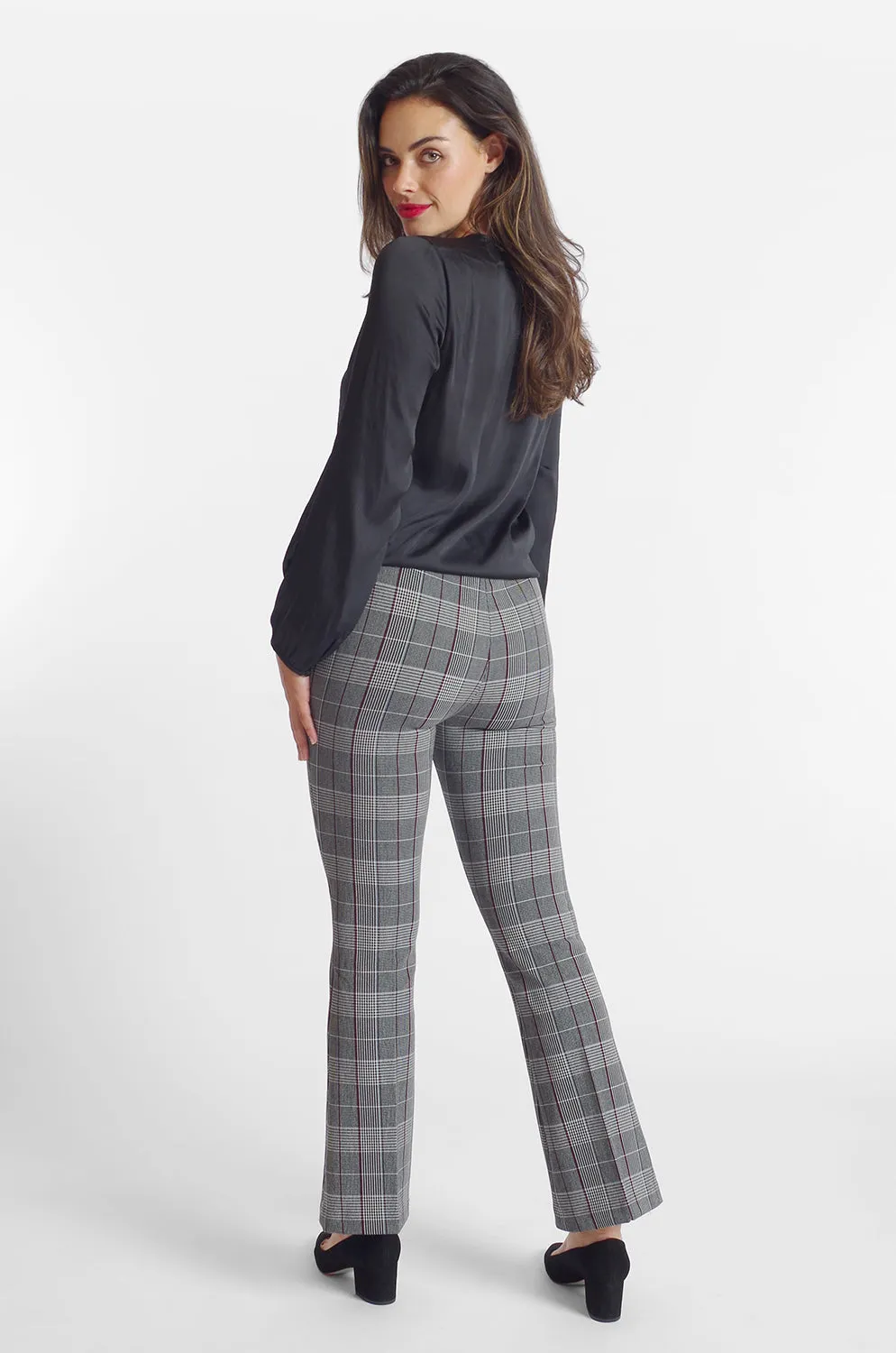 Cher Flare Pant - Sussex Plaid: FINAL SALE