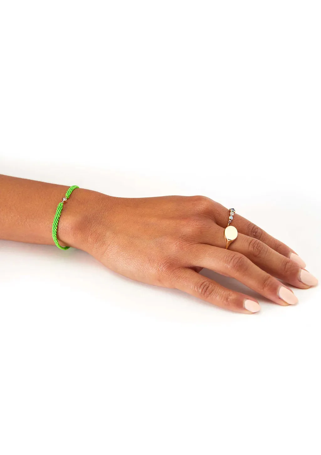 Classic Diamond Bracelet in Neon Green