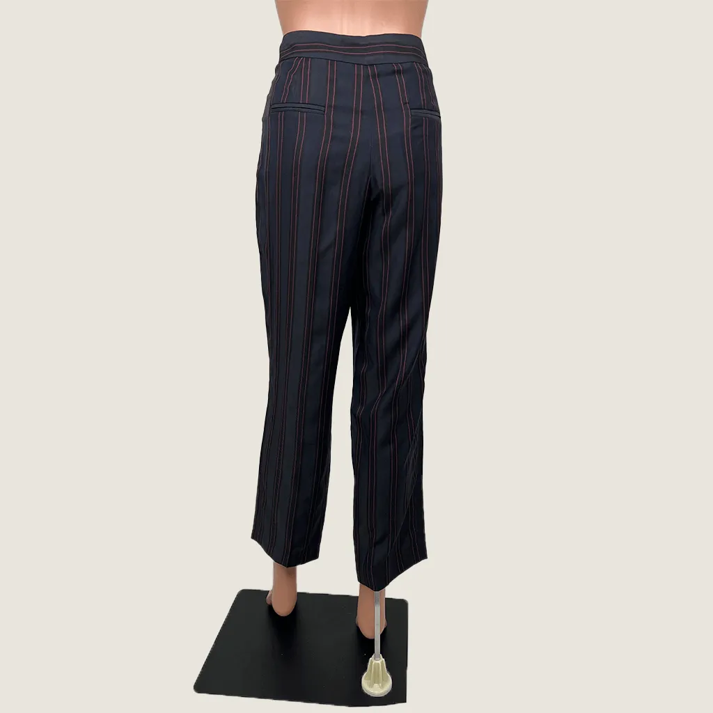 Claudie Pierlot Stripe Straight Cut Trouser 12
