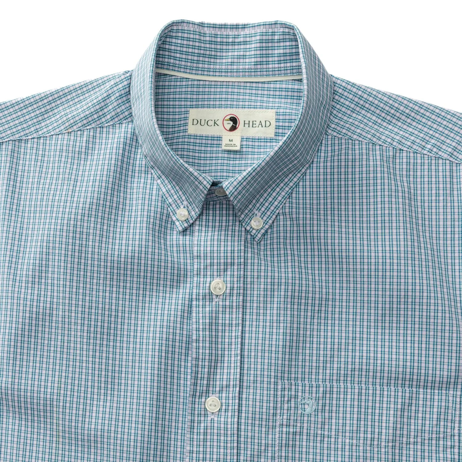 Cotton Poplin Sport Shirt - Ferry Plaid