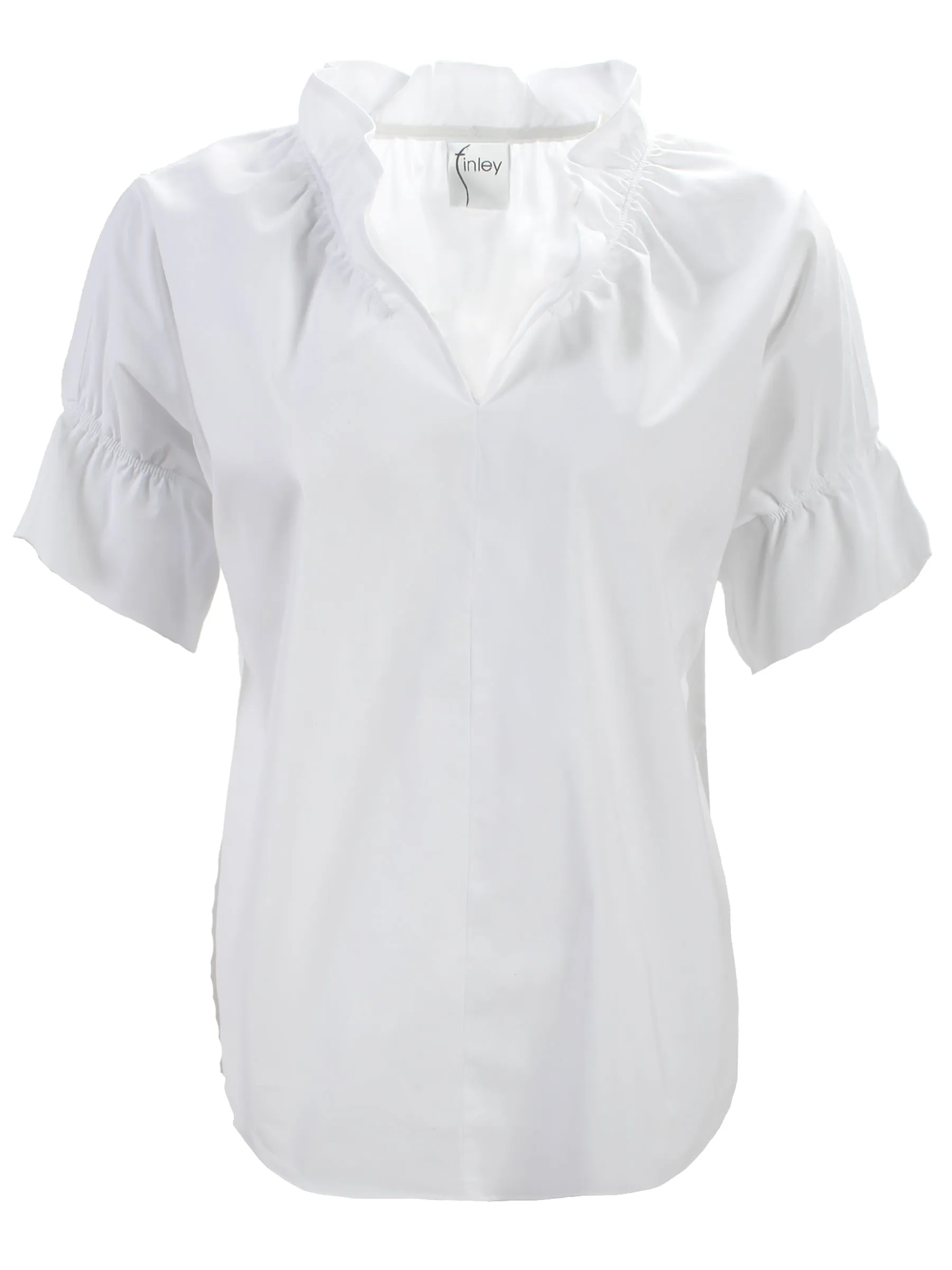Crosby White Silky Poplin Shirt