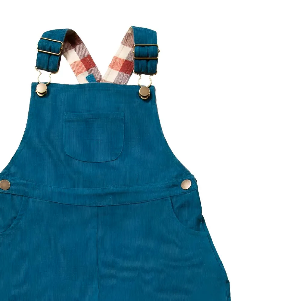 Deep Blue Classic Corduroy Dungarees