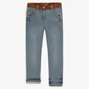 Denim extensible coupe droite, enfant || Stretch denim straight cut, child