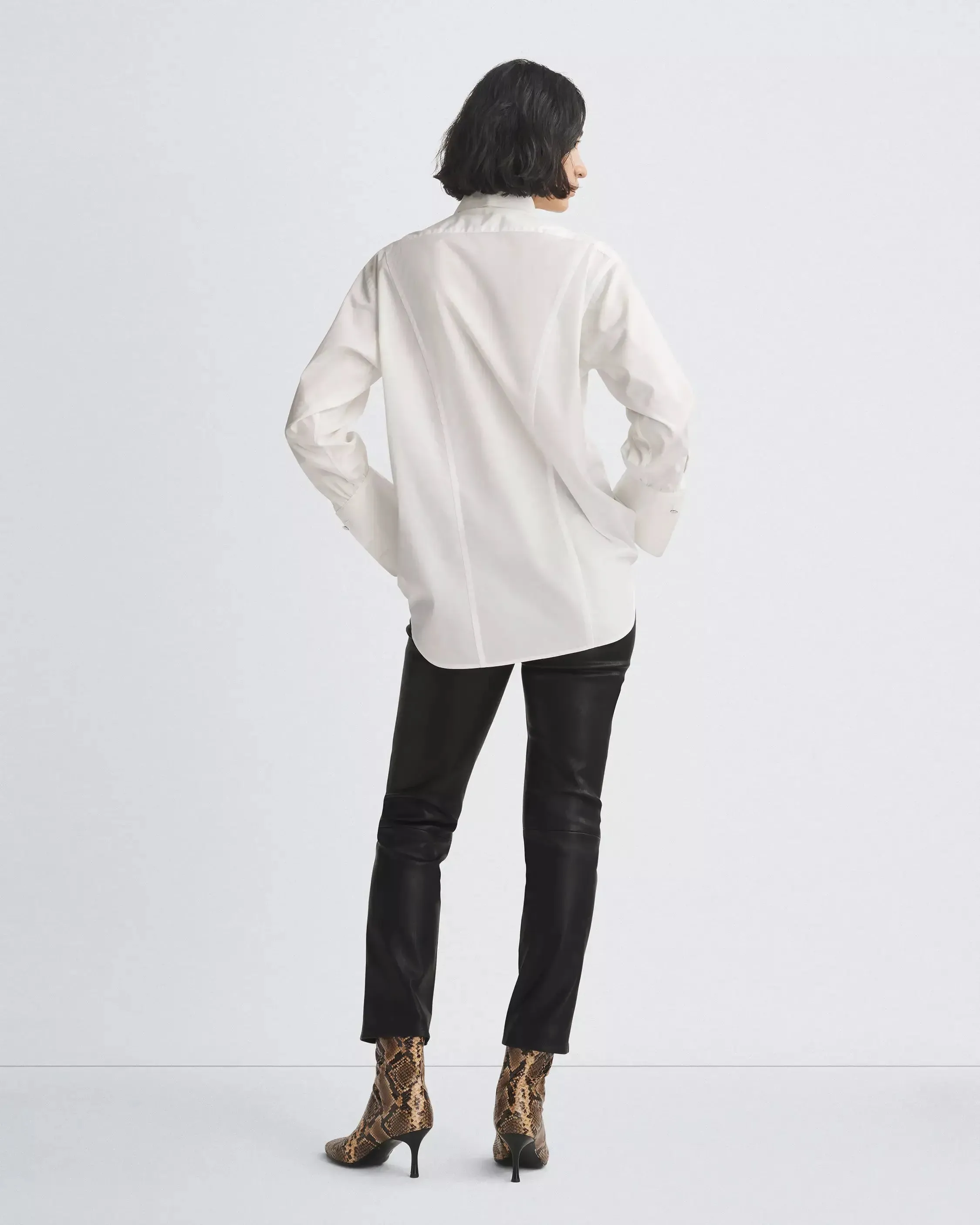 Diana Poplin Shirt in White