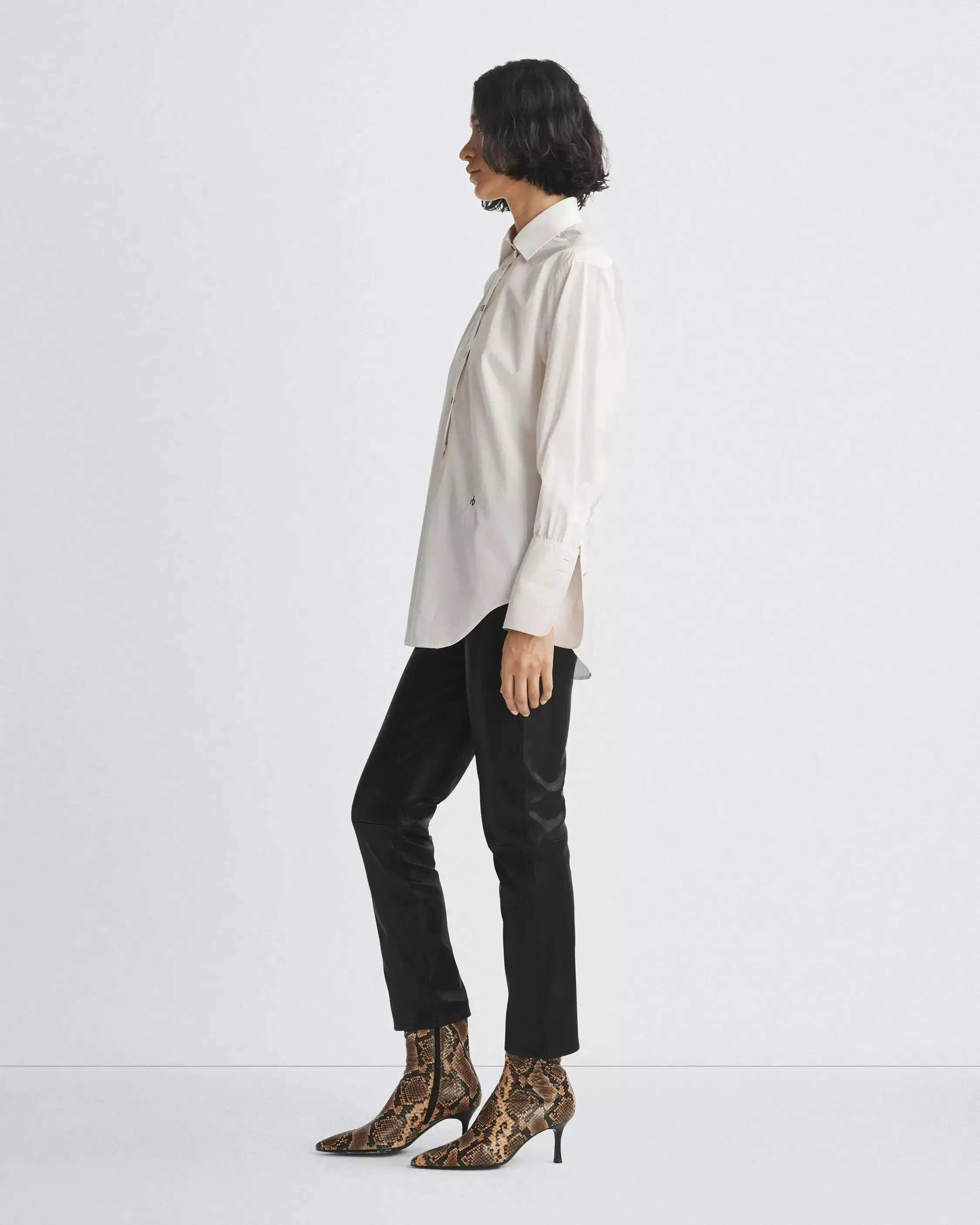Diana Poplin Shirt in White