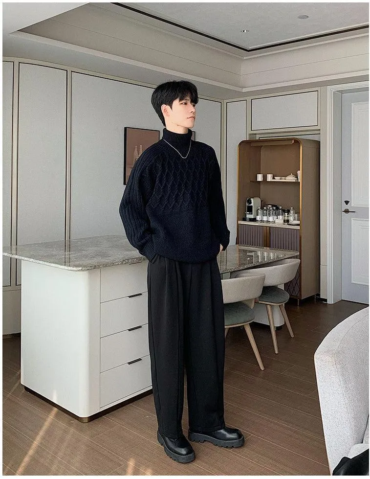 Draped Pleated Pants