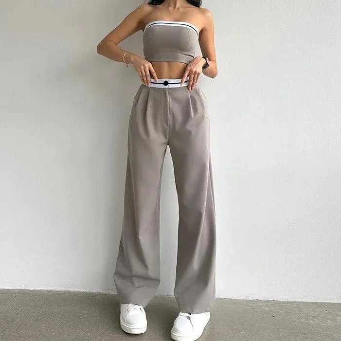 Eleanor Crop Top Two Piece Set