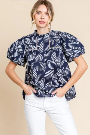 Elena print top