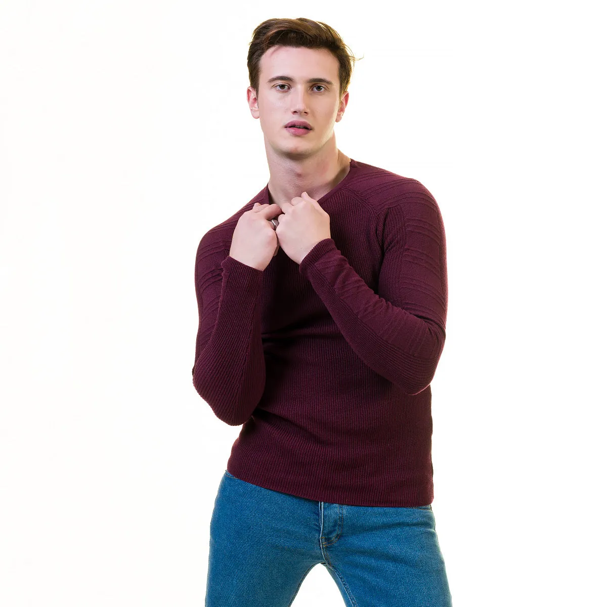European Wool Luxury Zippered With Sweater Jacket Warm Winter Tailor Fit