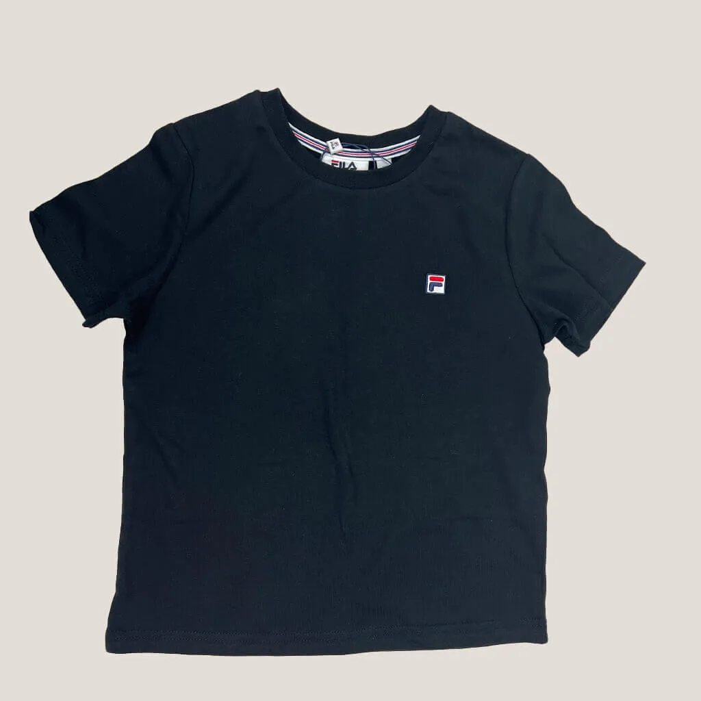Fila Black Kids Badge T-Shirt 6