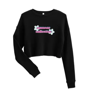 floral logo cropped sweatshirt