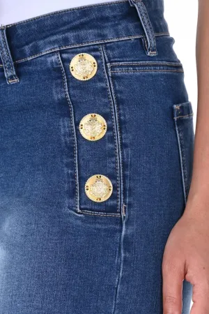 Frank Lyman Robertson Cropped High-Waisted Jeans