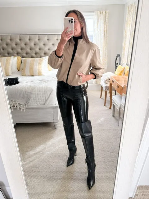 Freaky Nation Leather Bomber