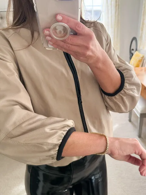 Freaky Nation Leather Bomber