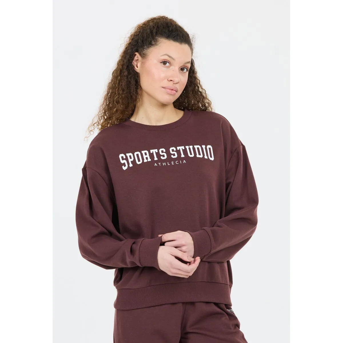 Giannis Sweatshirt With Crew Neck - Fudge