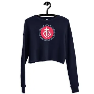 God is Love - Women's Crop Sweatshirt
