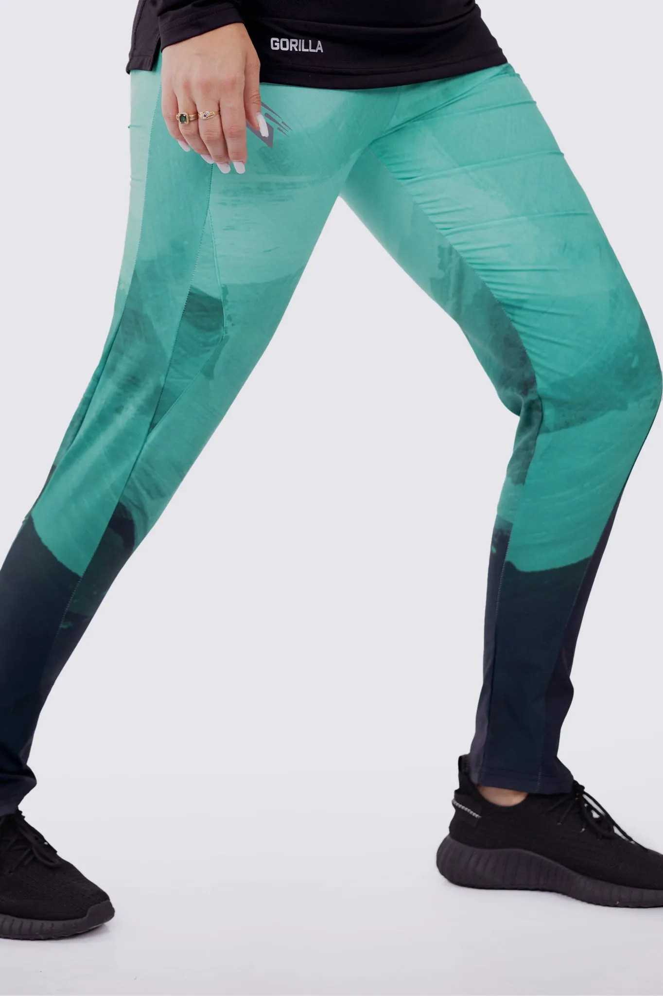 Green Waves Pants