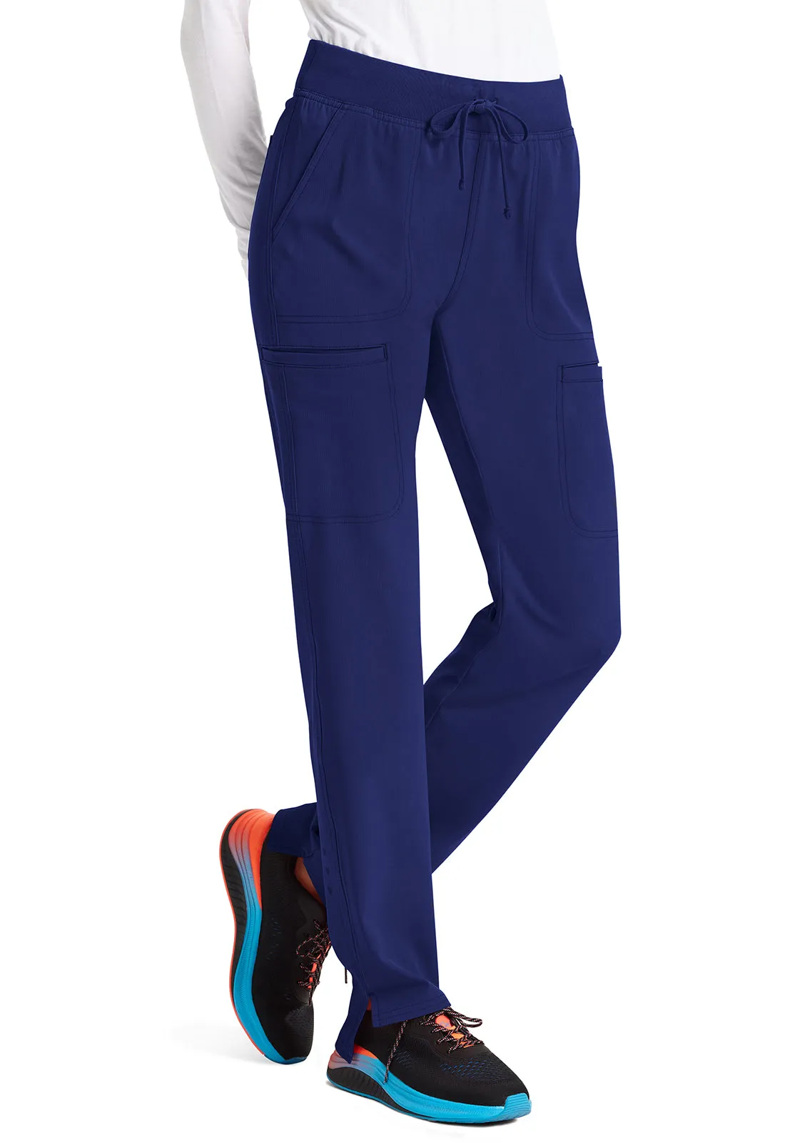HeartSoul Break on Through HS047 Low Rise Drawstring Step Hem Pants Navy
