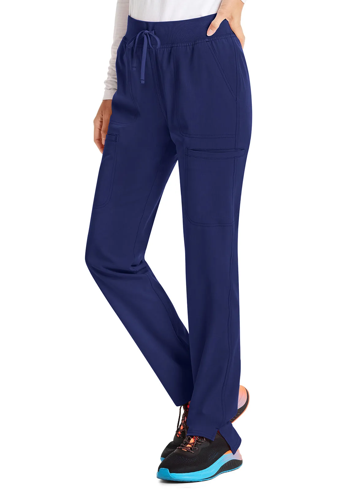 HeartSoul Break on Through HS047 Low Rise Drawstring Step Hem Pants Navy