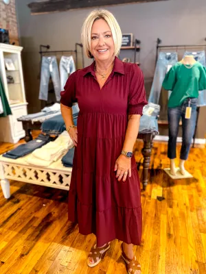 Hello Lovely Umgee Midi Dress Plum