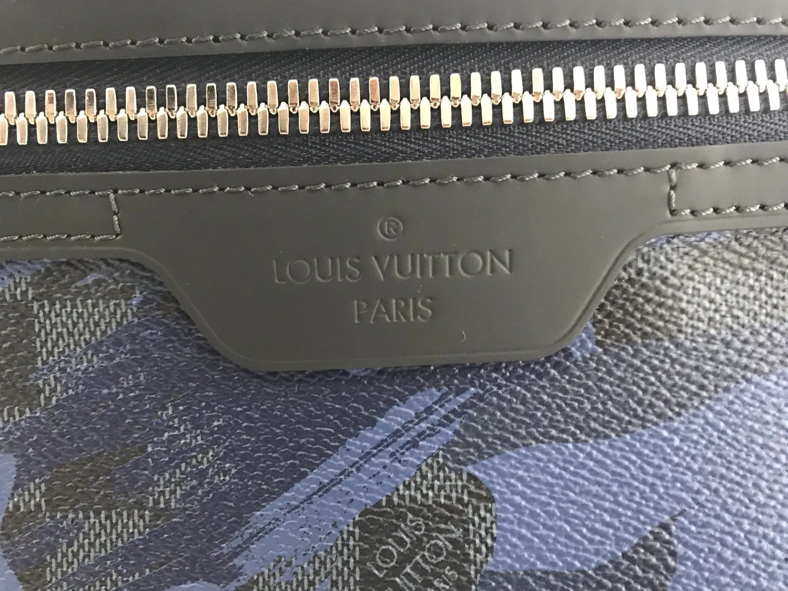 Hunter Messenger Damier Cobalt Blue Camo
